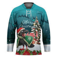 F Caw F Raven Santa Hockey Jersey Funny Christmas - Wonder Print Shop