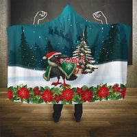 F Caw F Raven Santa Hooded Blanket Funny Christmas - Wonder Print Shop