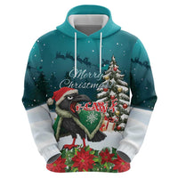 F Caw F Raven Santa Hoodie Funny Christmas - Wonder Print Shop
