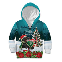 F Caw F Raven Santa Kid Hoodie Funny Christmas - Wonder Print Shop