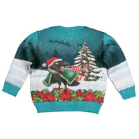 F Caw F Raven Santa Kid Ugly Christmas Sweater Funny Christmas - Wonder Print Shop