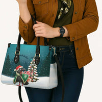 F Caw F Raven Santa Leather Bag Funny Christmas - Wonder Print Shop