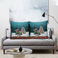 F Caw F Raven Santa Pillow Cover Funny Christmas - Wonder Print Shop
