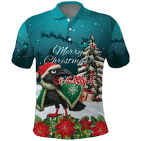 F Caw F Raven Santa Polo Shirt Funny Christmas - Wonder Print Shop
