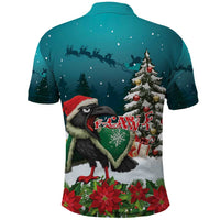 F Caw F Raven Santa Polo Shirt Funny Christmas - Wonder Print Shop