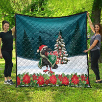 F Caw F Raven Santa Quilt Funny Christmas - Wonder Print Shop