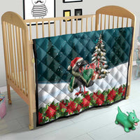F Caw F Raven Santa Quilt Funny Christmas - Wonder Print Shop