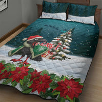 F Caw F Raven Santa Quilt Bed Set Funny Christmas - Wonder Print Shop