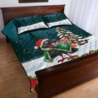 F Caw F Raven Santa Quilt Bed Set Funny Christmas - Wonder Print Shop
