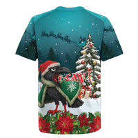 F Caw F Raven Santa Rugby Jersey Funny Christmas - Wonder Print Shop