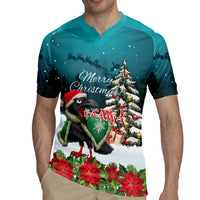 F Caw F Raven Santa Rugby Jersey Funny Christmas - Wonder Print Shop