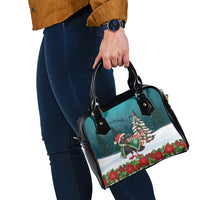 F Caw F Raven Santa Shoulder Handbag Funny Christmas - Wonder Print Shop
