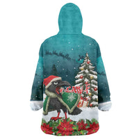 F Caw F Raven Santa Wearable Blanket Hoodie Funny Christmas - Wonder Print Shop