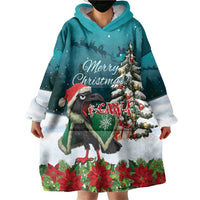 F Caw F Raven Santa Wearable Blanket Hoodie Funny Christmas - Wonder Print Shop
