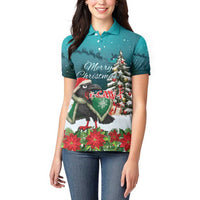 F Caw F Raven Santa Women Polo Shirt Funny Christmas - Wonder Print Shop