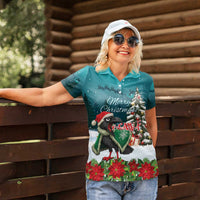 F Caw F Raven Santa Women Polo Shirt Funny Christmas - Wonder Print Shop