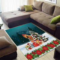 F Caw F Chicken Area Rug Funny Christmas - Wonder Print Shop