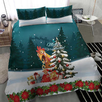 F Caw F Chicken Bedding Set Funny Christmas - Wonder Print Shop