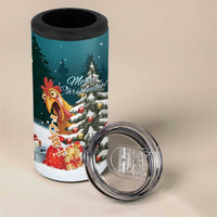 F Caw F Chicken 4 in 1 Can Cooler Tumbler Funny Christmas - Wonder Print Shop