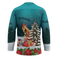 F Caw F Chicken Hockey Jersey Funny Christmas - Wonder Print Shop