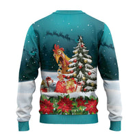 F Caw F Chicken Ugly Christmas Sweater Funny Christmas - Wonder Print Shop