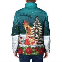 F Caw F Chicken Padded Jacket Funny Christmas - Wonder Print Shop