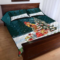 F Caw F Chicken Quilt Bed Set Funny Christmas - Wonder Print Shop