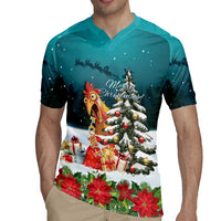 F Caw F Chicken Rugby Jersey Funny Christmas - Wonder Print Shop