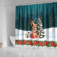 F Caw F Chicken Shower Curtain Funny Christmas - Wonder Print Shop
