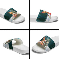 F Caw F Chicken Slide Sandals Funny Christmas - Wonder Print Shop