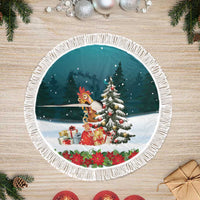 F Caw F Chicken Tree Skirt Funny Christmas - Wonder Print Shop