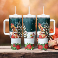 F Caw F Chicken Tumbler With Handle Funny Christmas - Wonder Print Shop