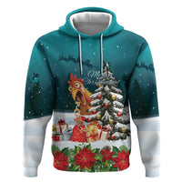 F Caw F Chicken Zip Hoodie Funny Christmas - Wonder Print Shop