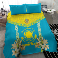 Personalised Kazakhstan Independence Day Bedding Set Lilium Peregrinum - Kazakh Pattern - Wonder Print Shop