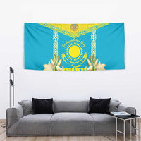 Personalised Kazakhstan Independence Day Tapestry Lilium Peregrinum - Kazakh Pattern - Wonder Print Shop