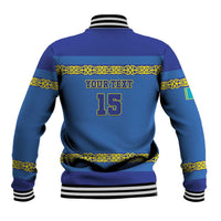 Custom Kazakhstan Hockey Baseball Jacket Go Kazakh - Wonder Print Shop