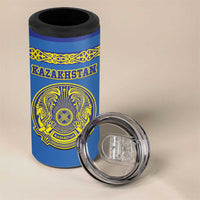 Custom Kazakhstan Hockey 4 in 1 Can Cooler Tumbler Go Kazakh - Wonder Print Shop