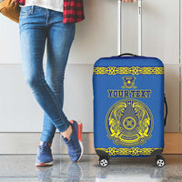 Custom Kazakhstan Hockey Luggage Cover Go Kazakh - Wonder Print Shop
