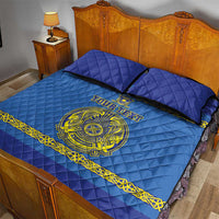 Custom Kazakhstan Hockey Quilt Bed Set Go Kazakh - Wonder Print Shop
