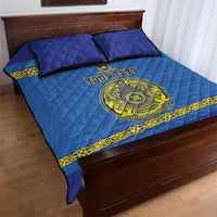 Custom Kazakhstan Hockey Quilt Bed Set Go Kazakh - Wonder Print Shop