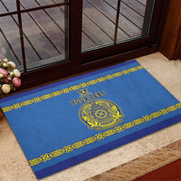 Custom Kazakhstan Hockey Rubber Doormat Go Kazakh - Wonder Print Shop