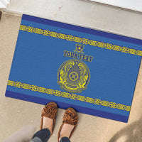 Custom Kazakhstan Hockey Rubber Doormat Go Kazakh - Wonder Print Shop