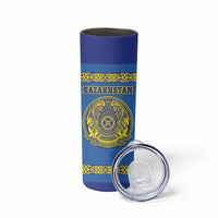Custom Kazakhstan Hockey Skinny Tumbler Go Kazakh - Wonder Print Shop