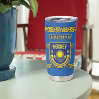 Custom Kazakhstan Hockey Tumbler Cup Go Kazakh - Wonder Print Shop