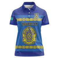 Custom Kazakhstan Hockey Women Polo Shirt Go Kazakh - Wonder Print Shop