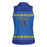 Custom Kazakhstan Hockey Women Sleeveless Polo Shirt Go Kazakh - Wonder Print Shop