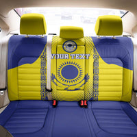 Custom Kazakhstan Football Back Car Seat Cover Go The Hawks - Wonder Print Shop