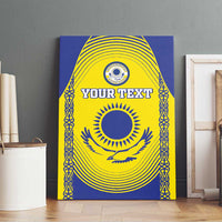 Custom Kazakhstan Football Canvas Wall Art Go The Hawks - Wonder Print Shop