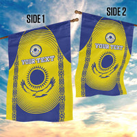 Custom Kazakhstan Football Garden Flag Go The Hawks - Wonder Print Shop