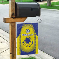 Custom Kazakhstan Football Garden Flag Go The Hawks - Wonder Print Shop
